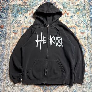 Vintage Sum-41 Hero Band Zip-up Hoodie Large